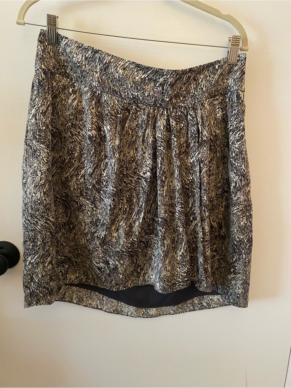 NWT Club Monoco Printed Silk Skirt